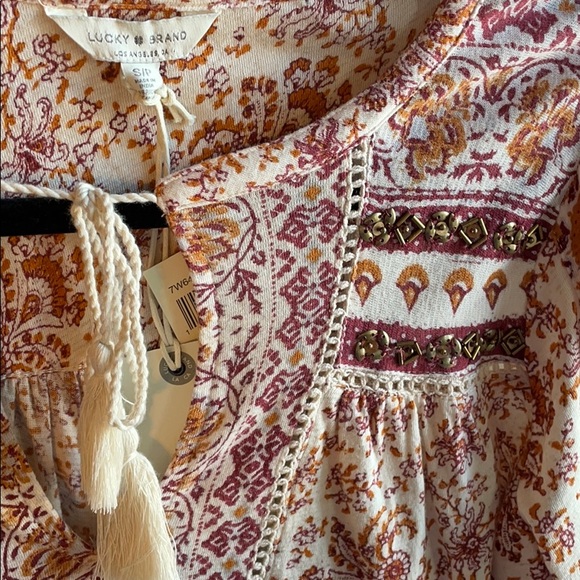 Lucky Brand Boho Top - Picture 2 of 8